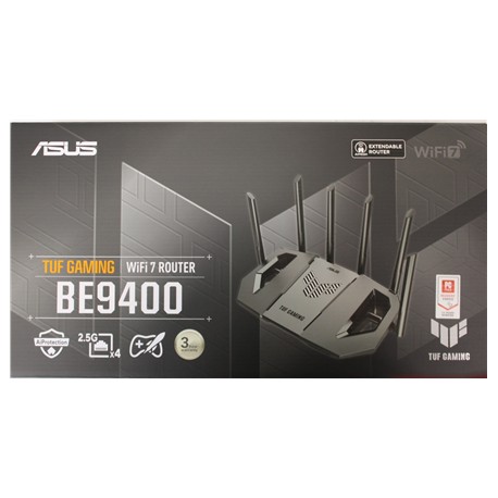 SALE OUT. Asus TUF-BE9400 Tri-Band WiFi&nbsp;7 Gaming Router, EU+UK | SALE OUT. TUF-BE9400 Tri-Band WiFi 7 Gaming Router, EU+UK | 802