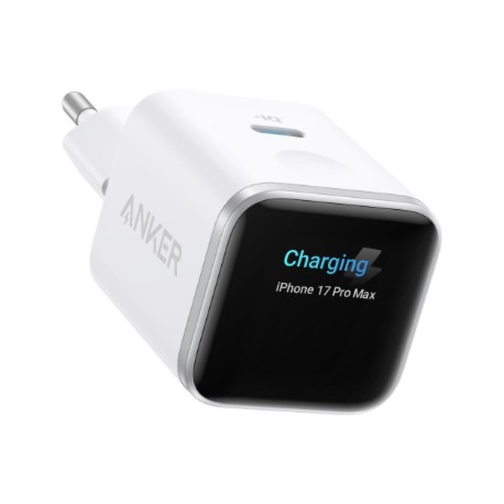 Anker Nano Charger 45W, Smart Display, White