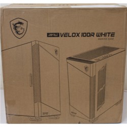 SALE OUT. MSI MPG VELOX 100R White PC Case, Mid-Tower, USB 3.2, Audio-out, Mic-in | MSI PC Case | MPG VELOX 100R WHITE | White |
