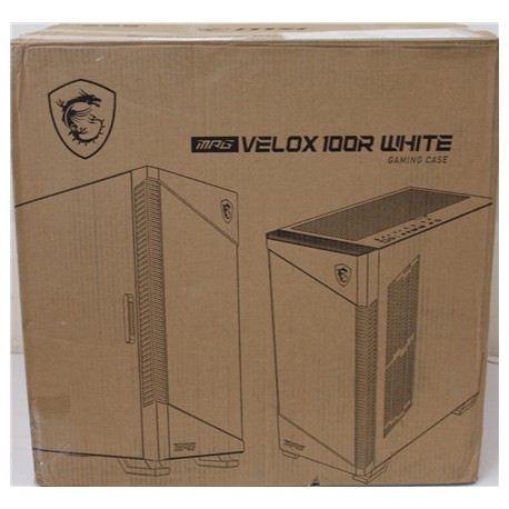 SALE OUT. MSI MPG VELOX 100R White PC Case, Mid-Tower, USB 3.2, Audio-out, Mic-in | MSI PC Case | MPG VELOX 100R WHITE | White |