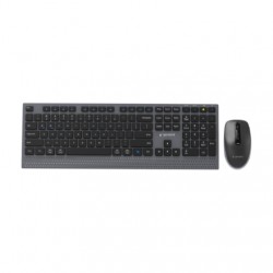 Gembird KBS-WPS-02 | Keyboard and Mouse Set | Wireless | US | Bluetooth | Black