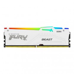Kingston KF560C30BWEA-16 16GB 6000MT/s DDR5 CL30 DIMM FURY Beast White RGB EXPO | Kingston