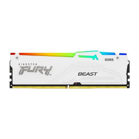 Kingston KF560C30BWEA-16 16GB 6000MT/s DDR5 CL30 DIMM FURY Beast White RGB EXPO | Kingston