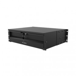 Lanberg 19" Drawer 3U/483x360 mm max load capacity up to 90 kg 4 point assembly, Black | Lanberg