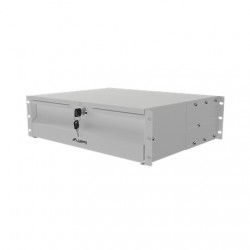 Lanberg AK-2003-S | 19" Drawer 3U, max load capacity up to 90 kg, 4 point assembly | 48.26 x 36 x 13.2 cm | Grey