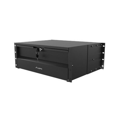 Lanberg 19" Drawer 4U/483x360 mm max load capacity up to 90 kg 4 point assembly, Black | Lanberg