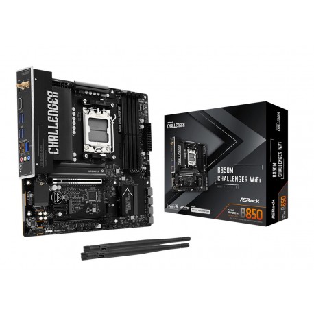 Mainboard|ASROCK|AMD B850|Socket AM5|micro ATX|RAM DDR5-SDRAM|4xSlots|Wi-Fi Yes|Bluetooth Yes|1xNumber of M.2 (M) slots|B850MCHA