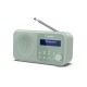 Sharp DR-P420(GN) Tokyo Portable Digital Radio, FM/DAB/DAB+, Bluetooth 5.0, USB or Battery Powered, Aquamarine Green | Sharp