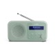 Sharp DR-P420(GN) Tokyo Portable Digital Radio, FM/DAB/DAB+, Bluetooth 5.0, USB or Battery Powered, Aquamarine Green | Sharp