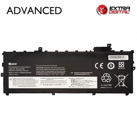 Nešiojamo kompiuterio baterija LENOVO 01AV430,&nbsp;4650mAh, Extra Digital Advanced