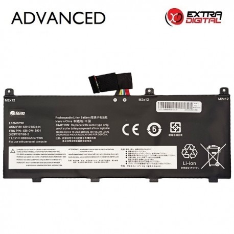 Nešiojamo kompiuterio baterija LENOVO L18M6P90,&nbsp;6800mAh, Extra Digital Advanced