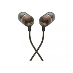 Marley Wired Earbuds | Smile Jamaica | Built-in microphone | USB Type-C | Brass