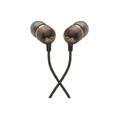 Marley Wired Earbuds | Smile Jamaica | Built-in microphone | USB Type-C | Brass