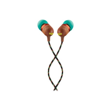 Marley Wired Earbuds | Smile Jamaica | Built-in microphone | USB Type-C | Rasta