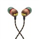 Marley Wired Earbuds | Smile Jamaica | Built-in microphone | USB Type-C | Rasta