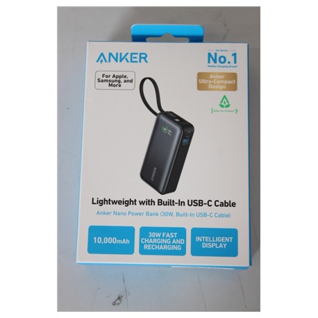 SALE OUT. Anker 545 Nano Power Bank | A1259G11 | 10000 mAh | Black | DEMO