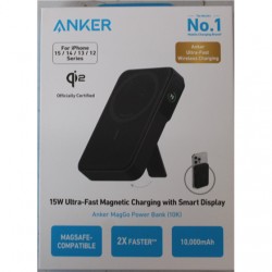 SALE OUT. | Anker 633 Magnetic Wireless Power Bank with 27W USB C port | A1654G11 | 10000 mAh | Black | DEMO