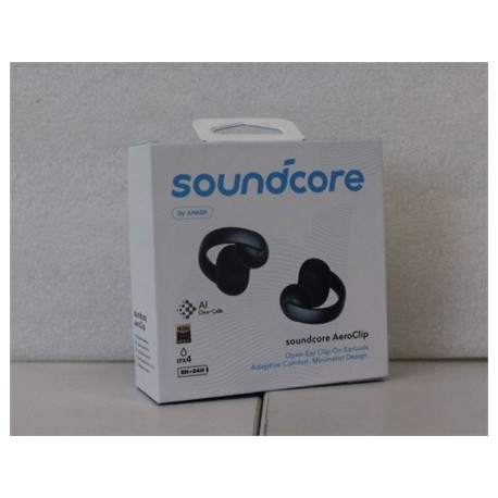 SALE OUT. Anker Soundcore AeroClip Open-Ears, Black | SALE OUT. Anker Soundcore Open-Ear Clip-On Earbuds with Adaptive Comfort |