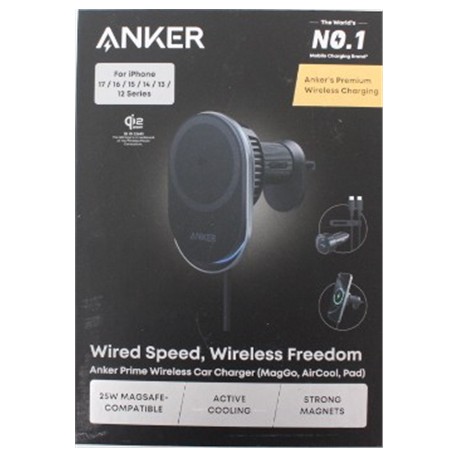 SALE OUT. Anker Prime Wireless Car Charger Qi2.2&nbsp; 25W wireles charging (MagGo, AirCool, Pad) | Anker Prime Wireless Car Charger 