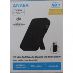 SALE OUT. | Anker 633 Magnetic Wireless Power Bank with 27W USB C port | A1654G11 | 10000 mAh | Black | DAMAGED PACKAGING, DEMO