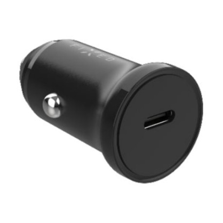 Fixed USB-C Car Charger 20W+ USB-C/USB-C Cable | FIXCC20N-CC-BK