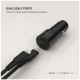 Fixed Dual USB-C Car Charger, 65W, PD 3.0