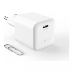 Fixed Mini GaN power adapter with USB-C output and PD support, 65W