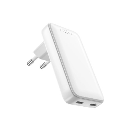 Fixed Slim 2xUSB-C Travel Charger, GaN, PD support
