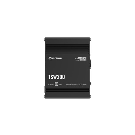 Teltonika | TSW200 | Industrial POE+ Ethernet Switch | DIN rail mountable | SFP ports quantity 2 | PoE+ ports quantity 8