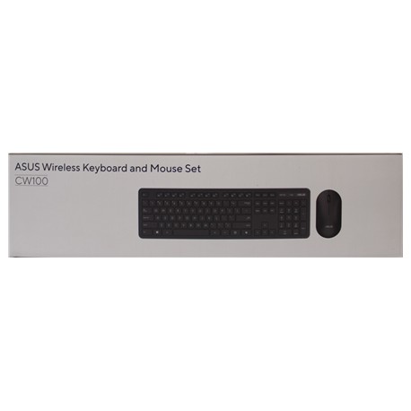SALE OUT. ASUS CW100 KEYBOARD+MOUSE/BK/UI/104 | SALE OUT. | Asus CW100 | Keyboard and Mouse Set | Wireless | US | Black | DEMO