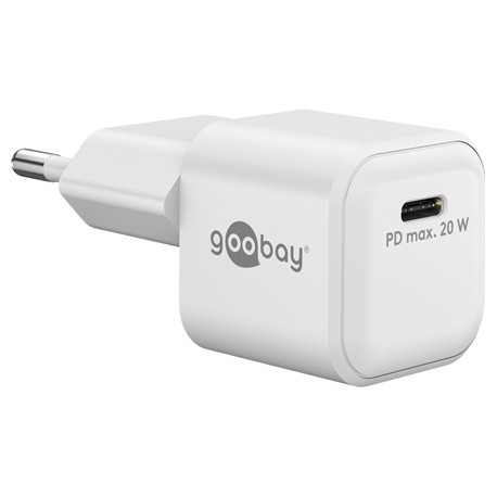 Goobay 20 W USB-C PD GaN Fast Charger Nano | USB-C