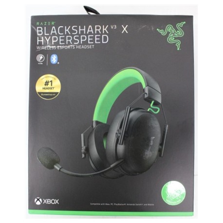 SALE OUT. Razer BlackShark V3 X HyperSpeed for Xbox Gaming Headset, Over-Ear,Wireless, Black | Razer DAMAGED PACKAGING