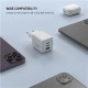 Fixed GaN Network Charger Mini with 2xUSB-C and USB output, PD support, 100 W, white | FIXCG100M-2C1A-WH