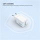 Fixed GaN Network Charger Mini with 2xUSB-C and USB output, PD support, 100 W, white | FIXCG100M-2C1A-WH