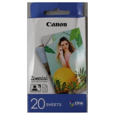 SALE OUT. 20 sheets | ZP-2030 | Photo Paper | White | 5 x 7.6 cm | DAMAGED PACKAGING