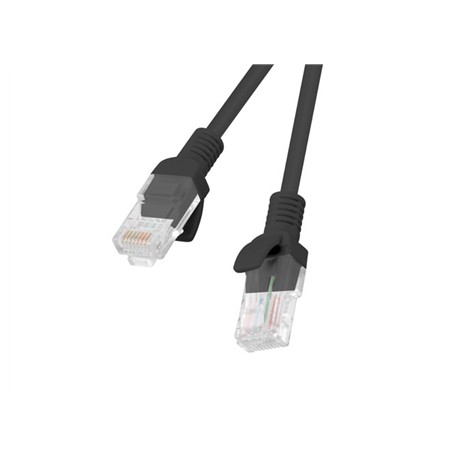 Lanberg Patchcord CAT.5E UTP 2M fluke passed 10-pack, Black | PCU5-20CC-0200-BK