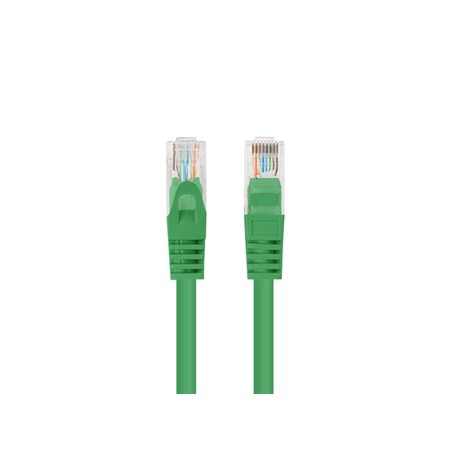 Lanberg Patchcord CAT.5E UTP 1.5M fluke passed 10-pack, Green | PCU5-20CC-0150-G