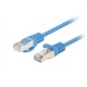 Lanberg Patchcord CAT.6 FTP 1M fluke passed 10-pack, Blue | PCF6-20CC-0100-B