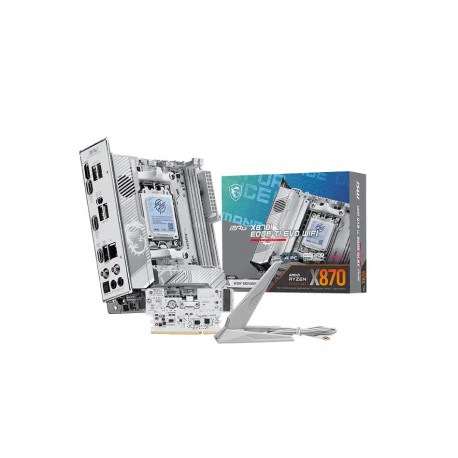 Mainboard|MSI|AMD X870|Socket AM5|mini ITX|RAM DDR5-SDRAM|2xSlots|Wi-Fi Yes|Bluetooth Yes|1xNumber of M.2 (M) slots|MPGX870IEDGE