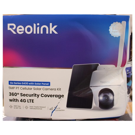 SALE OUT. Reolink Go Series G430 Battery 4G Camera with Solar Panel | Reolink | 4G Security Camera with Smart Detection and Sola