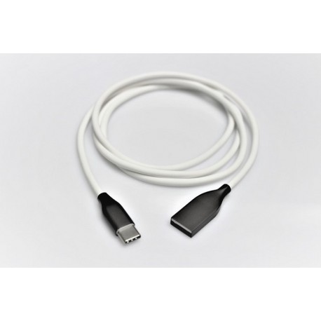  b mark i NAUJIENA! /i /b /mark Silikoninis kabelis USB-USB Type C (baltas, 1m)