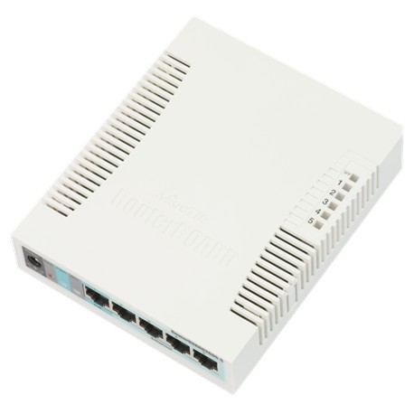 MikroTik Switch RB260GS 10/100/1000 Mbit/s, Ethernet LAN (RJ-45) ports 5, SFP ports quantity 1, Desktop, POE-in