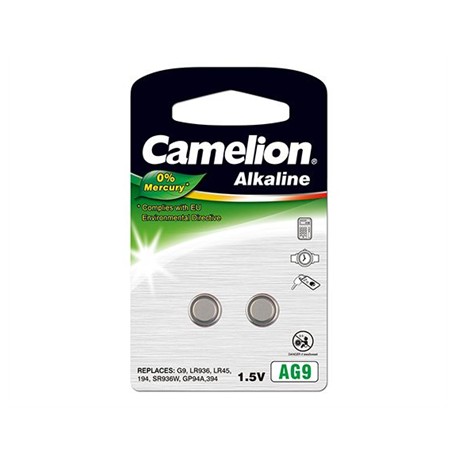 Camelion AG9/LR45/LR936/394, Alkaline Buttoncell, 2 pc(s)