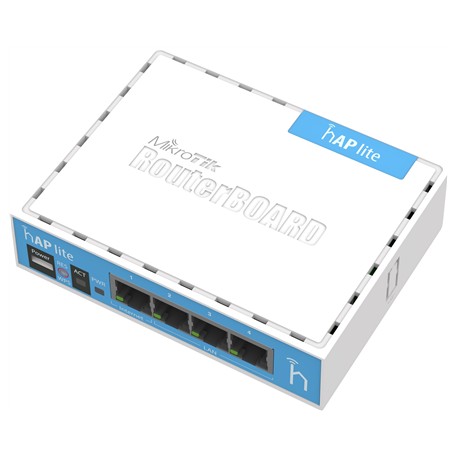 MikroTik hAP Lite Classic RB941-2nD 802.11n, 10/100 Mbit/s, Antenna type Internal, 1xUSB