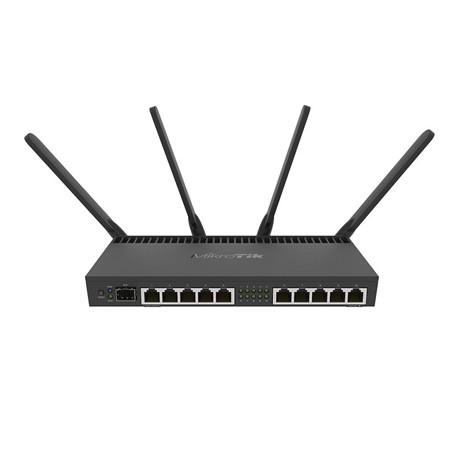 MikroTik RB4011iGS+5HacQ2HnD-IN 802.11ac, 10/100/1000 Mbit/s, Ethernet LAN (RJ-45) ports 10, Mesh Support No, MU-MiMO Yes, No mo