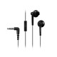 Panasonic Headphones RP-TCM55E-K In-ear, 3.5mm (1/8 inch), Microphone, Black,