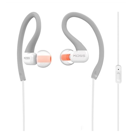 Koss Headphones KSC32iGRY In-ear/Ear-hook, 3.5mm (1/8 inch), Microphone, Grey,