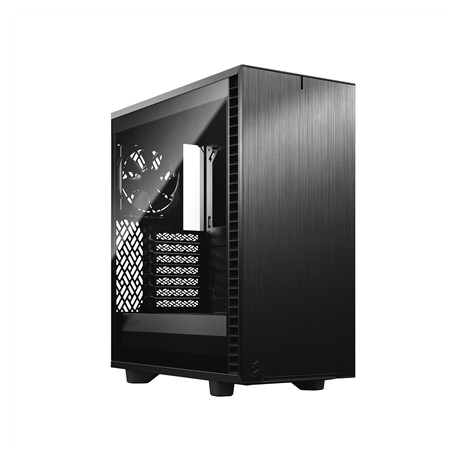 Fractal Design Fractal Define 7 Compact Light Tempered Glass Side window, Black, ATX, Power supply included No