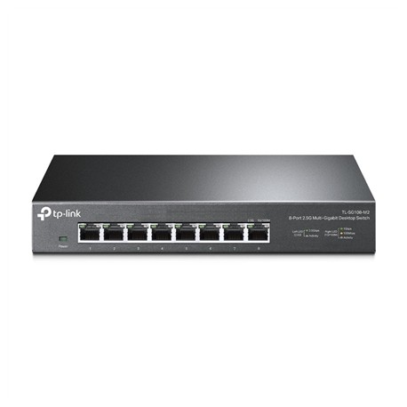 TP-LINK 8-Port 2.5G Desktop Switch TL-SG108-M2 Unmanaged, Desktop, Power supply type External, Ethernet LAN (RJ-45) ports 8