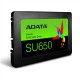 ADATA Ultimate SU650 256 GB, SSD form factor 2.5", SSD interface SATA 6Gb/s, Write speed 450 MB/s, Read speed 520 MB/s